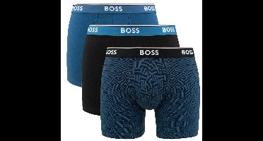 Boss Power boxershorts 3-pack blauw